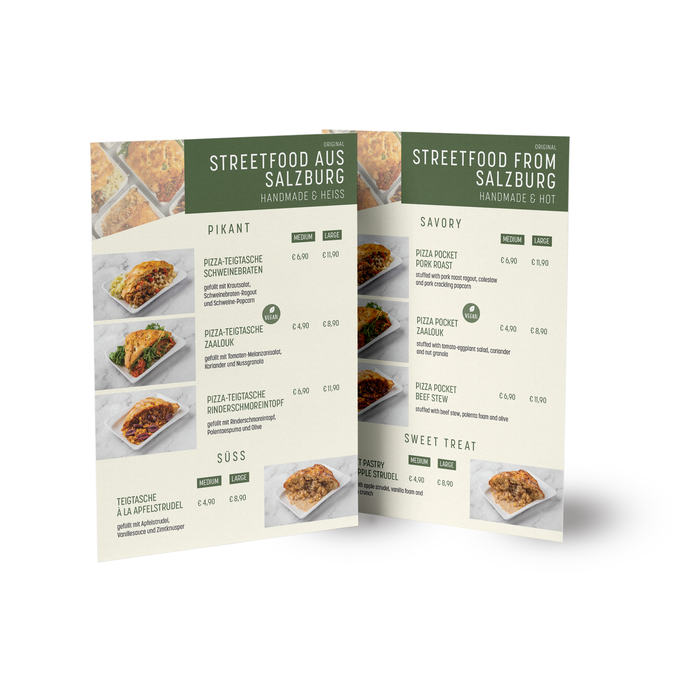 Beauty Bar Salzburg - Design Menükarte