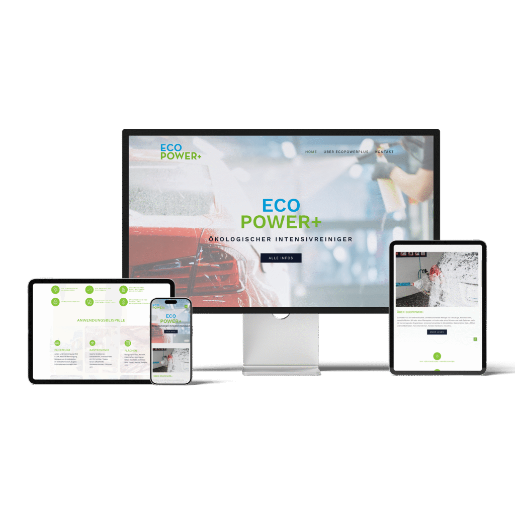 EcoPower+ - Webdesign