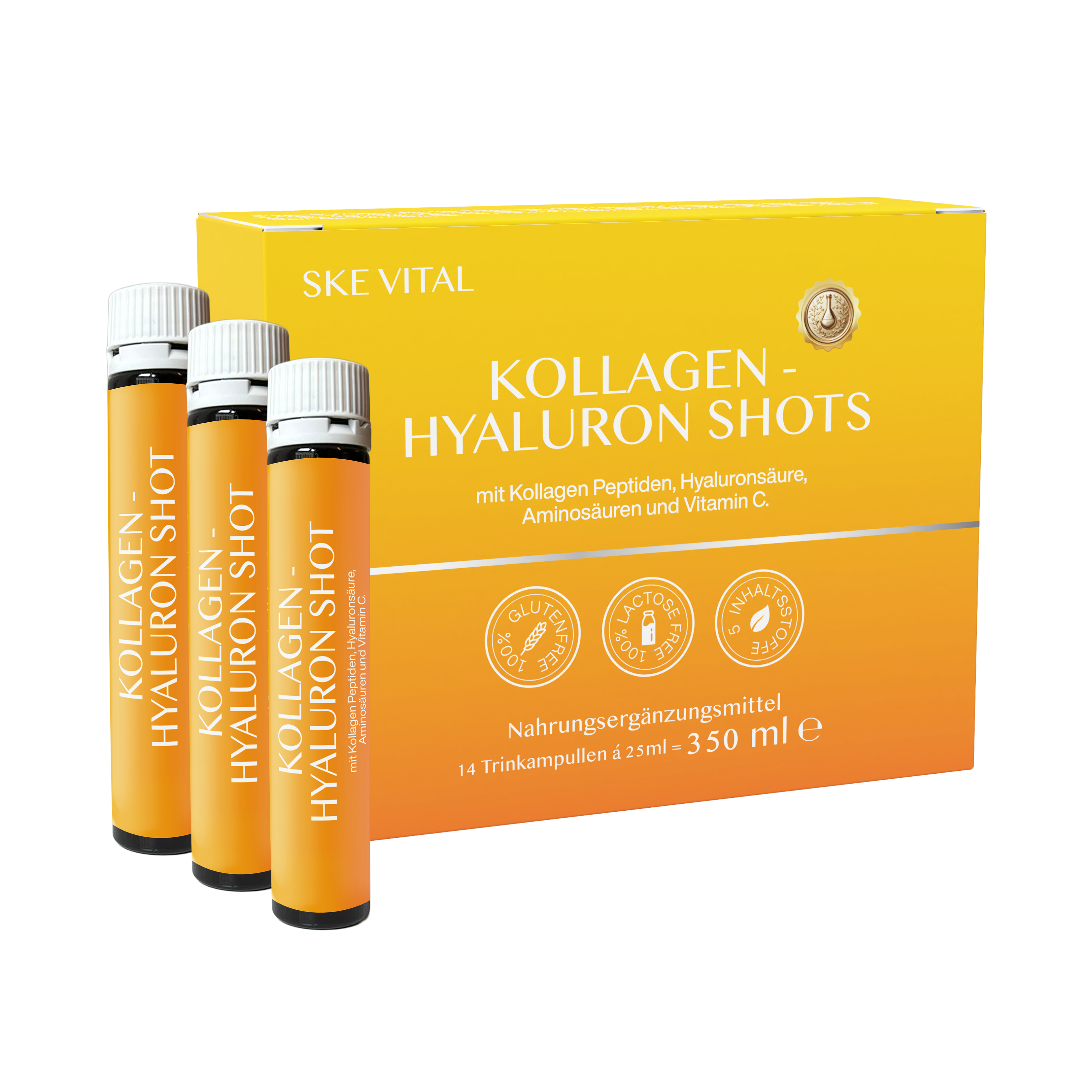 SKE VITAL - Kollagen Hyaluron Shots Produktdesign